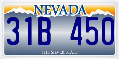 NV license plate 31B450