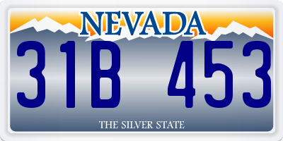 NV license plate 31B453
