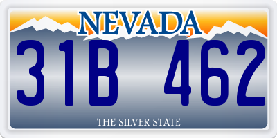 NV license plate 31B462
