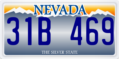 NV license plate 31B469