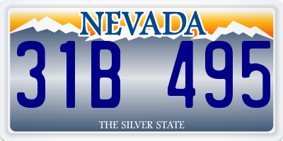 NV license plate 31B495