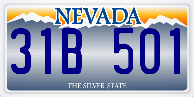 NV license plate 31B501