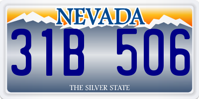 NV license plate 31B506