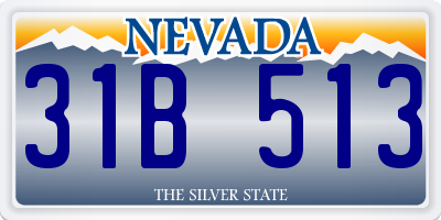 NV license plate 31B513