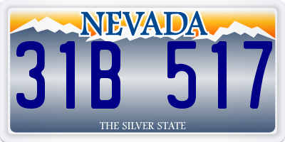 NV license plate 31B517