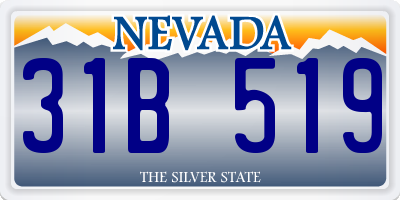 NV license plate 31B519