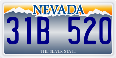 NV license plate 31B520