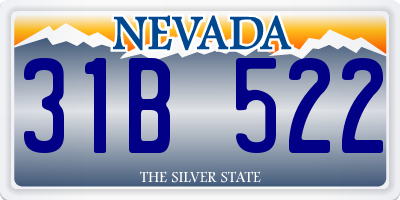 NV license plate 31B522