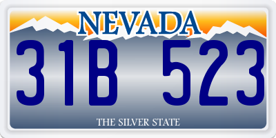 NV license plate 31B523
