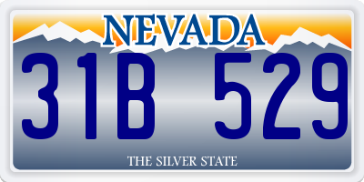 NV license plate 31B529