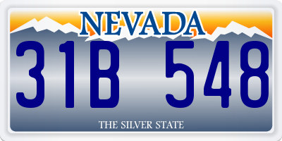 NV license plate 31B548