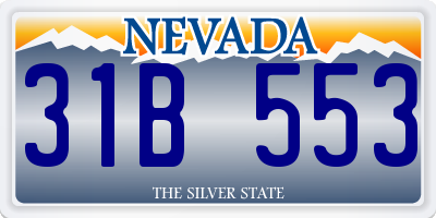 NV license plate 31B553