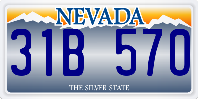 NV license plate 31B570