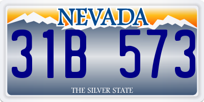 NV license plate 31B573