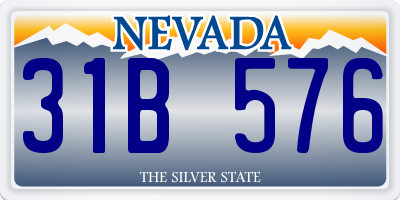 NV license plate 31B576