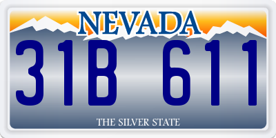 NV license plate 31B611