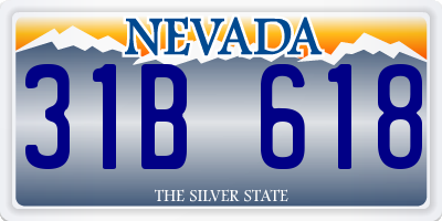 NV license plate 31B618