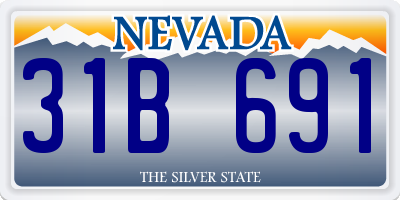 NV license plate 31B691