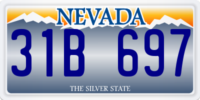 NV license plate 31B697
