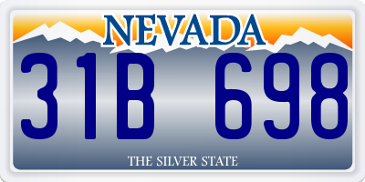 NV license plate 31B698