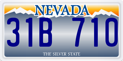 NV license plate 31B710