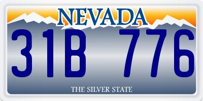 NV license plate 31B776