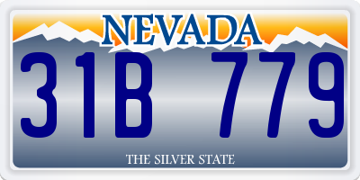 NV license plate 31B779