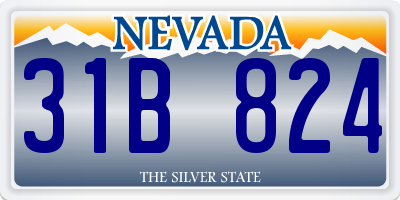 NV license plate 31B824