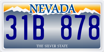 NV license plate 31B878