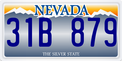 NV license plate 31B879