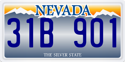 NV license plate 31B901