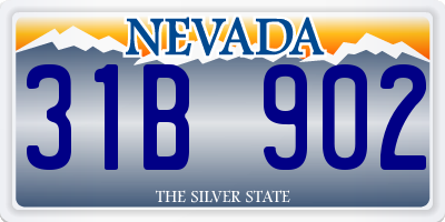 NV license plate 31B902