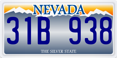 NV license plate 31B938