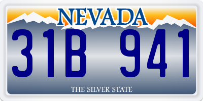 NV license plate 31B941