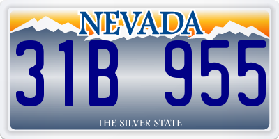 NV license plate 31B955