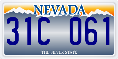NV license plate 31C061