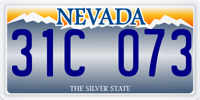 NV license plate 31C073