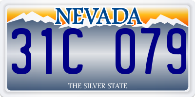 NV license plate 31C079