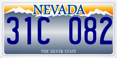 NV license plate 31C082