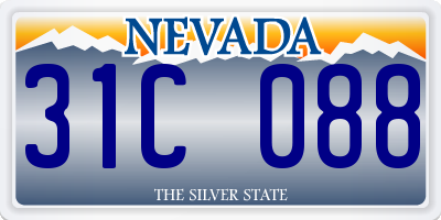 NV license plate 31C088