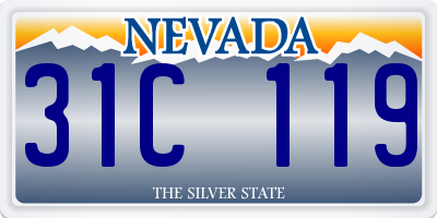 NV license plate 31C119