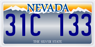 NV license plate 31C133