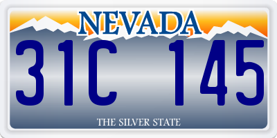 NV license plate 31C145