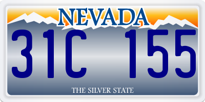 NV license plate 31C155