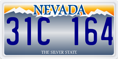 NV license plate 31C164