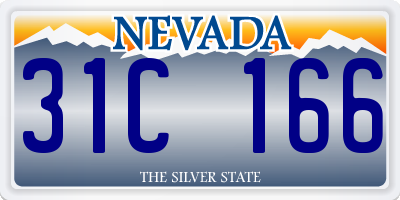 NV license plate 31C166