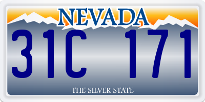 NV license plate 31C171