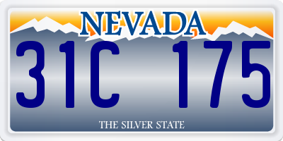 NV license plate 31C175