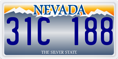 NV license plate 31C188