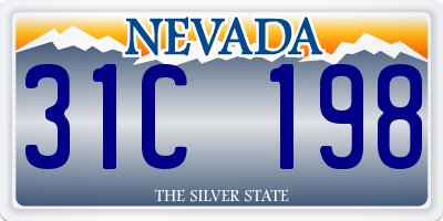 NV license plate 31C198